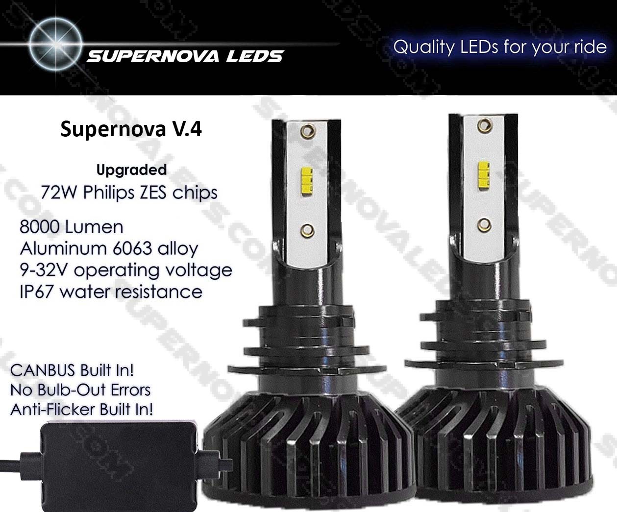 SV4 H11/H9/H8: S-V.4 LED Bulb (SN.LED111) – MAPerformance